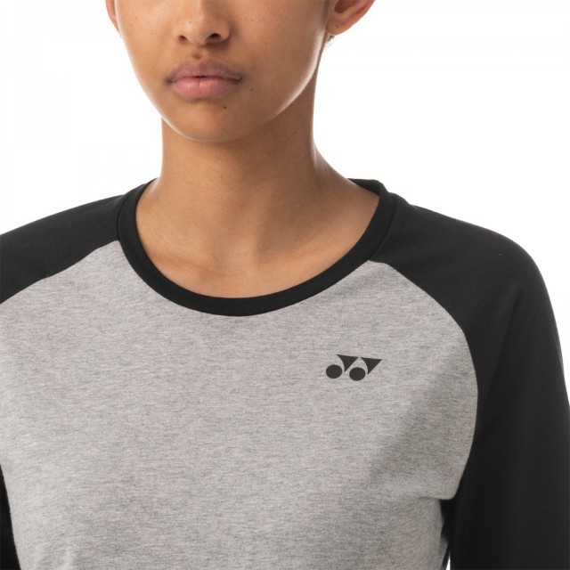 Yonex Ladies T-Shirt Long Sleeve 16580 Gray / Black